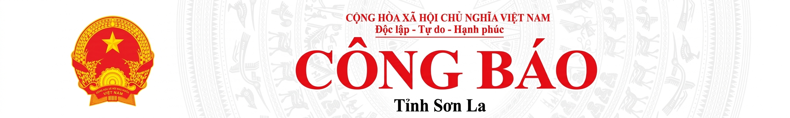 Công báo tỉnh Sơn La - Cộng hòa xã hội chủ nghĩa Việt Nam